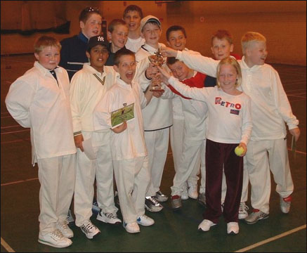 the team with the trophy