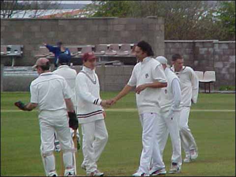 Tama's first wicket